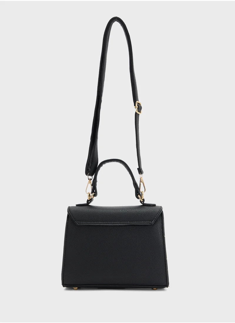 ELLA Womens Satchel With Buckle