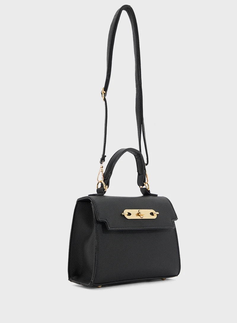 ELLA Womens Satchel With Buckle
