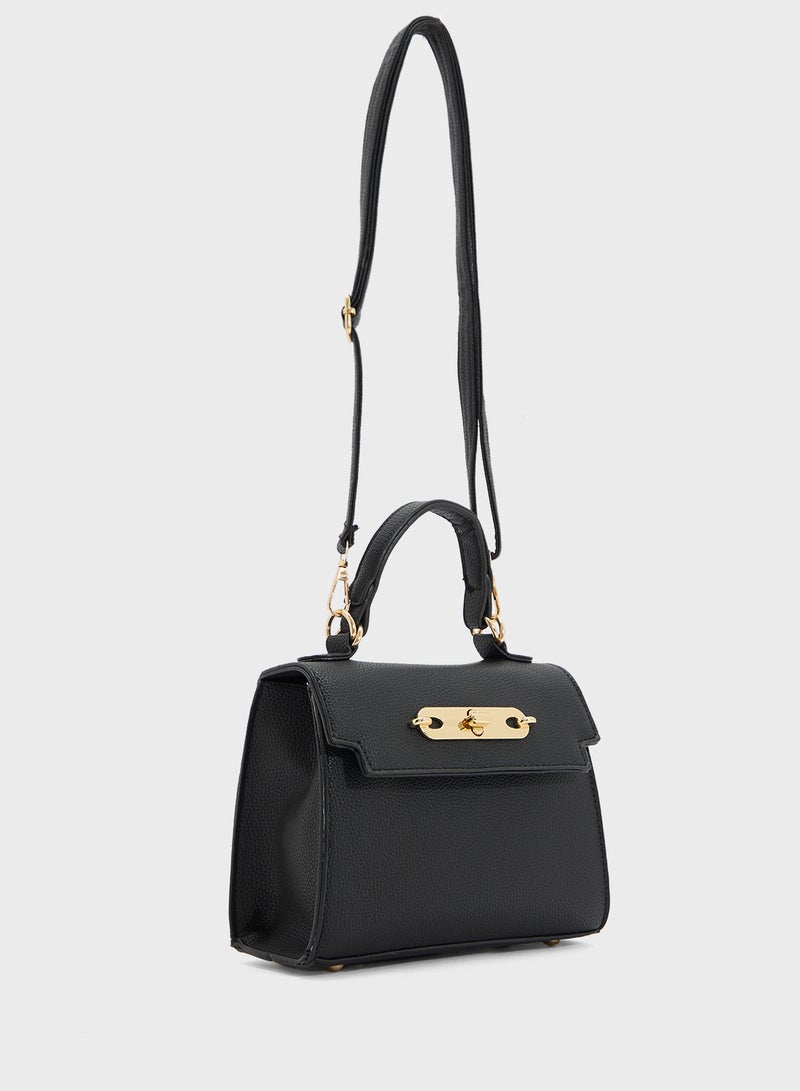ELLA Womens Satchel With Buckle  - Image 3