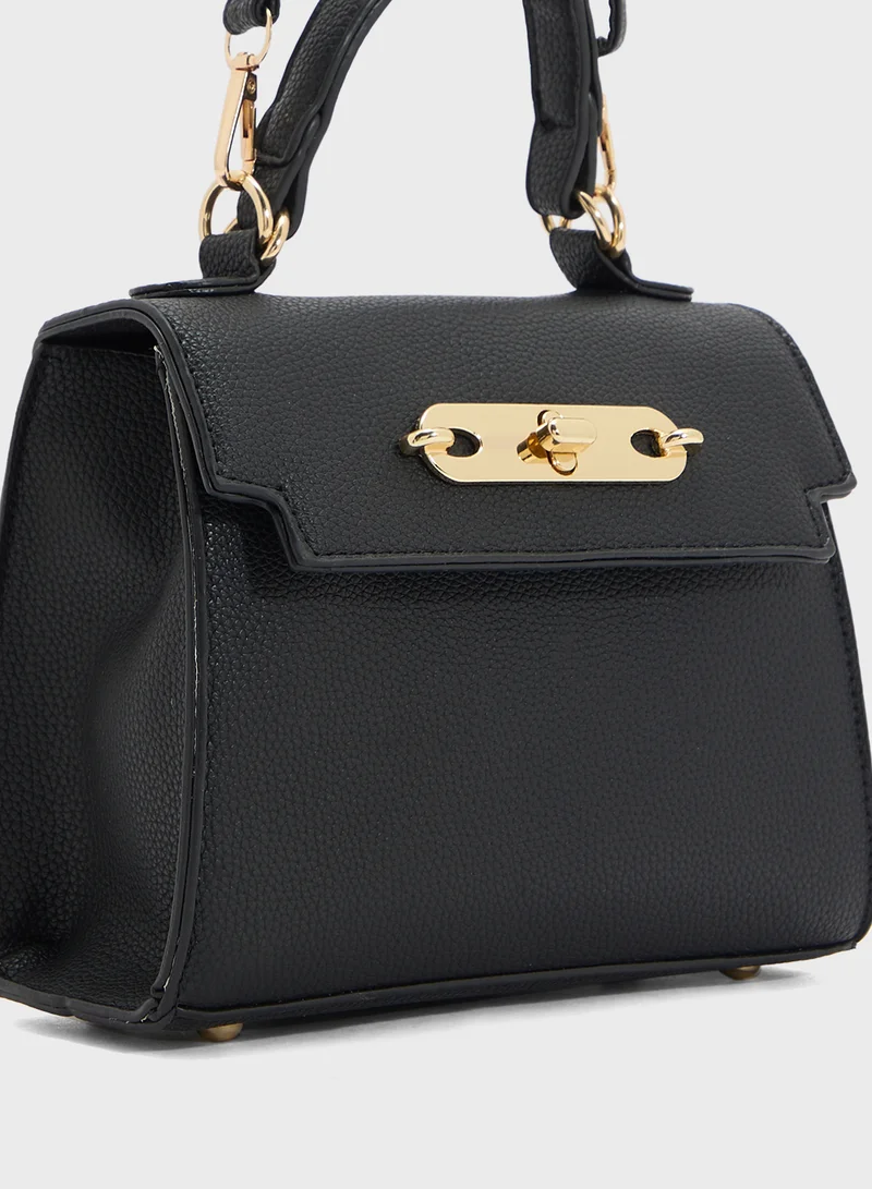 ELLA Womens Satchel With Buckle