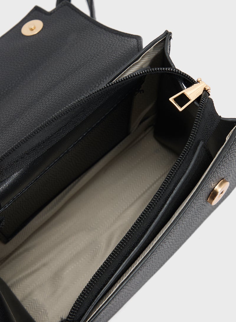 ELLA Womens Satchel With Buckle  - Image 5