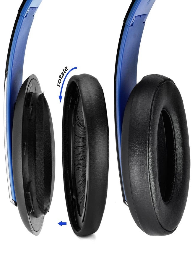 defean Replacement Black Cushion Ear Pads Earmuff earpads Cup Cover Pillow Compatible with Sony ps3 ps4 Gold Wireless CECHYA-0083 Stereo 7.1 Virtual Surround Headphone Headset - Image 4