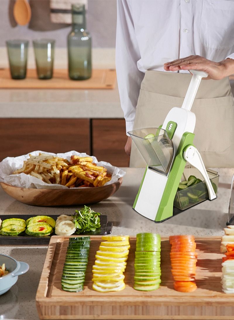 إيه جي دي اداة تقطيع مندولين للمطبخ متعددة الوظائف آمنة غذائيًا لتقطيع الخضروات والجزر والبصل والبطاطس والفواكه - Image 3