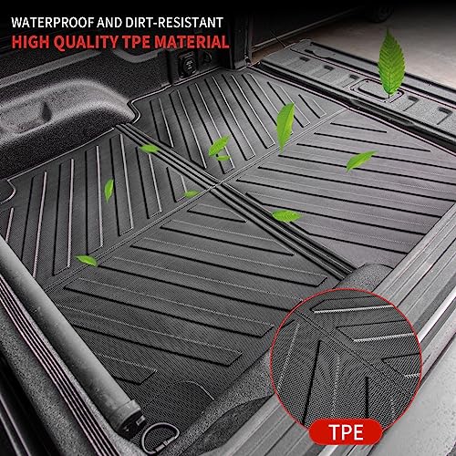 Thinzyou Bed Mat Compatible with 2020-2025 2026 Jeep Gladiator 5FT Truck Bed Mat Trunk Bed Liner TPE All Weather 2024 Jeep Gladiator Accessories (5FT, Truck Bed Mat) - Image 3