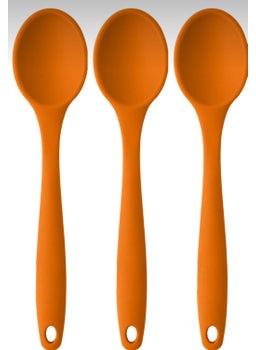 Bybirgül Large Size Fireproof Non-Stick Silicone 3-Piece Spoon Set, Orange Color 3 Pieces - pzsku/Z001055A8B3DFD6496AA2Z/45/_/1725724142/81382457-093d-4eb6-b292-0b6ec0c369fc