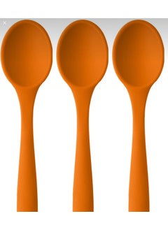 Bybirgül Large Size Fireproof Non-Stick Silicone 3-Piece Spoon Set, Orange Color 3 Pieces - pzsku/Z001055A8B3DFD6496AA2Z/45/_/1725724149/2e0197ae-adaf-46aa-8e6b-4d04e9552d4b