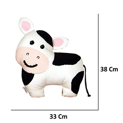 Sivya By Home Micro Poly Fiber Filled Shape Cute Cushion For Kids (Cow),Multicolor - Image 4