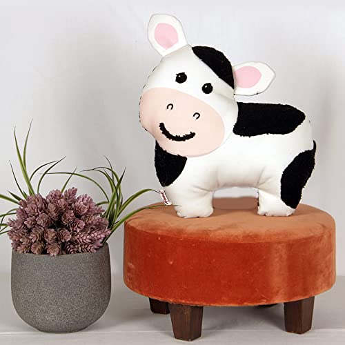 Sivya By Home Micro Poly Fiber Filled Shape Cute Cushion For Kids (Cow),Multicolor - Image 1