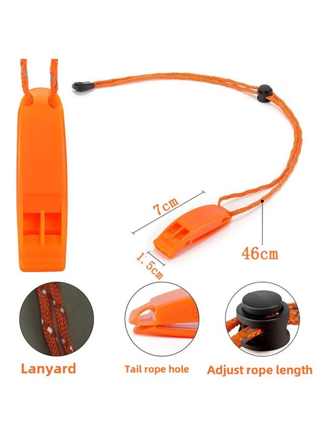 Generic Whistle Sports Kindergarten Teacher High Decibel Referee Special Survival Nuclear Free High Frequency Plastic Football Lanyard Drifting-Color:Orange - Image 3