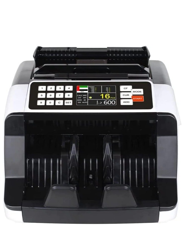 كروني Crony AL-7200 Currency Counter – Single Denomination Bill Counter with Battery, UV/MG Detection, LCD Display – 1000 Notes/Min Speed - Image 4