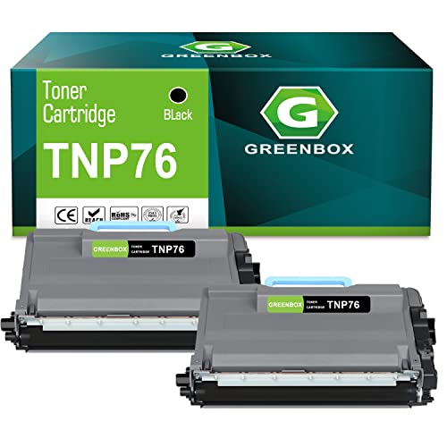GREENBOX Compatible TNP-76 TNP-75 High Yield Toner Cartridge Replacement for Konica TNP76 TNP75 for Minolta Bizhub 4000i 5000i Printer (Black,2 Pack) - Image 1
