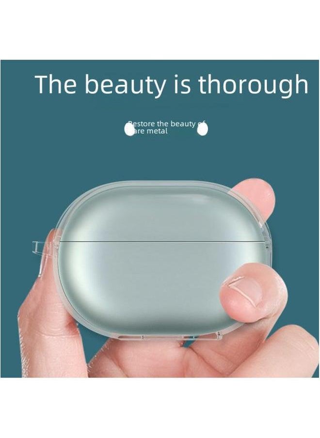 For Huawei FreeBuds Pro4 Transparent Protective Cover 3 Bluetooth Headset Anti-drop Wear-resistant HD Shell-Color:For Free Clip-Model:TPU [with Hook]]