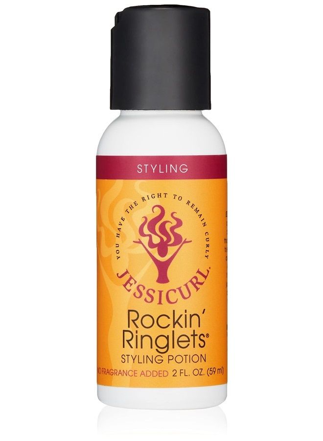 Jessicurl , Rockin' Ringlets Styling Potion, No Fragrance Added, 2 Fl oz. Curl Enhancer with Flaxseed Extract, Curl Defining Styler for Curly Hair and Frizz Control - Image 1