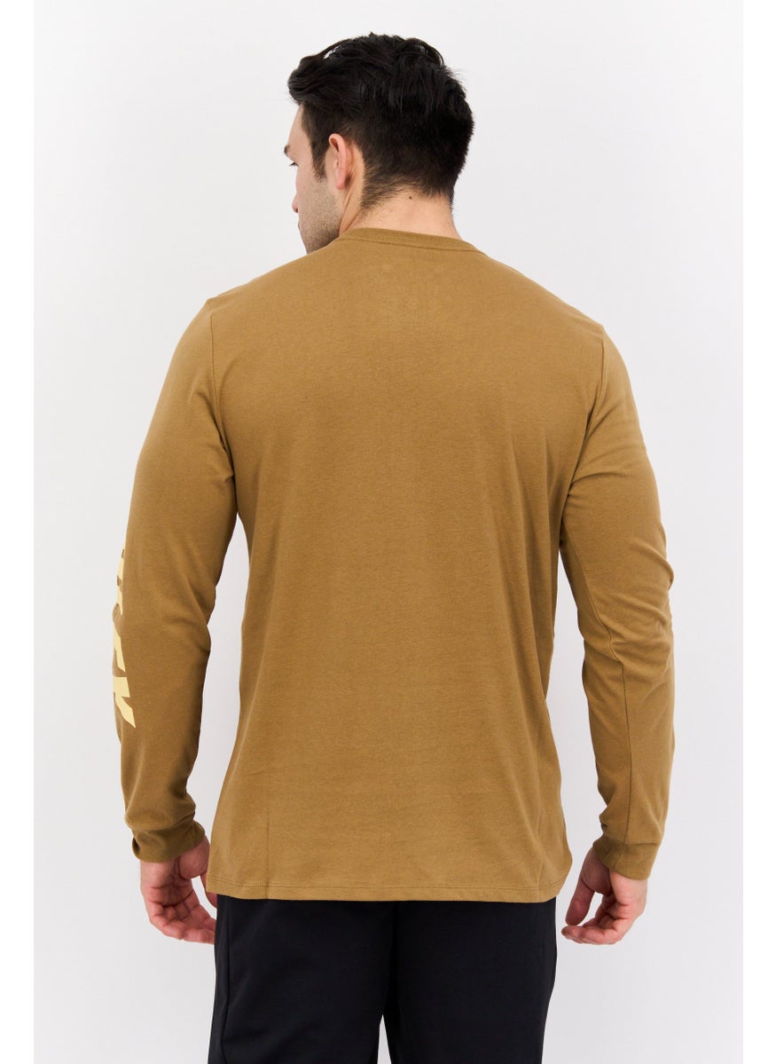 Hurley Men Sportswear Fit Long Sleeve Outdoor Sweatshirt, Brown  - Image 3