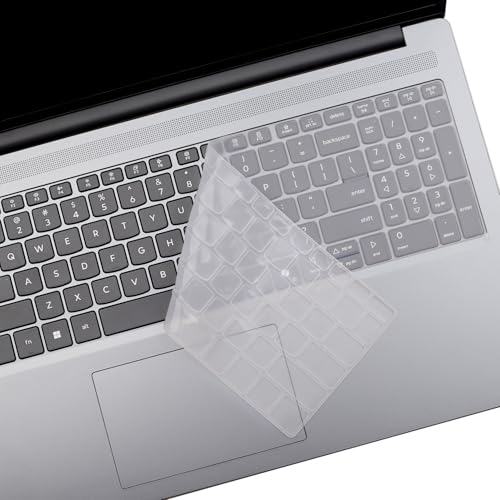 Saco Laptop Keyboard Cover Compatible for 2025 Lenovo IdeaPad Slim 3 15IRH10 15Q8X10 Model 83K100C6IN, 83K100CGIN, 83K100CJIN Series 15.3 Inch Laptop, Silicone Clear - Image 4