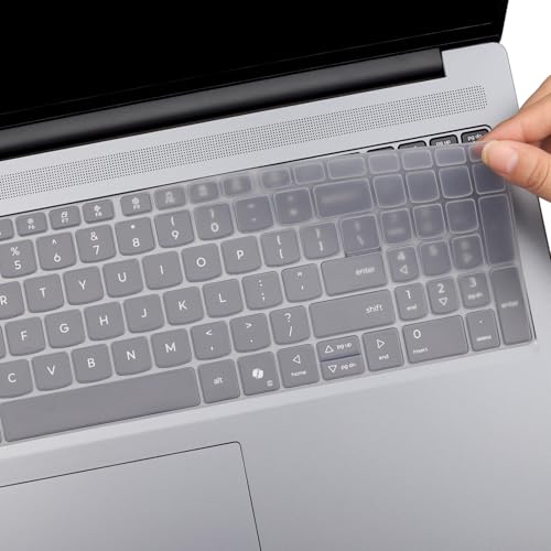 Saco Laptop Keyboard Cover Compatible for 2025 Lenovo IdeaPad Slim 3 15IRH10 15Q8X10 Model 83K100C6IN, 83K100CGIN, 83K100CJIN Series 15.3 Inch Laptop, Silicone Clear - Image 5