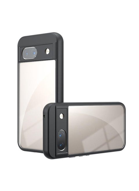 For Google Pixel 8a Armor Precise Hole PC Hybrid TPU Phone Case(Transparent)