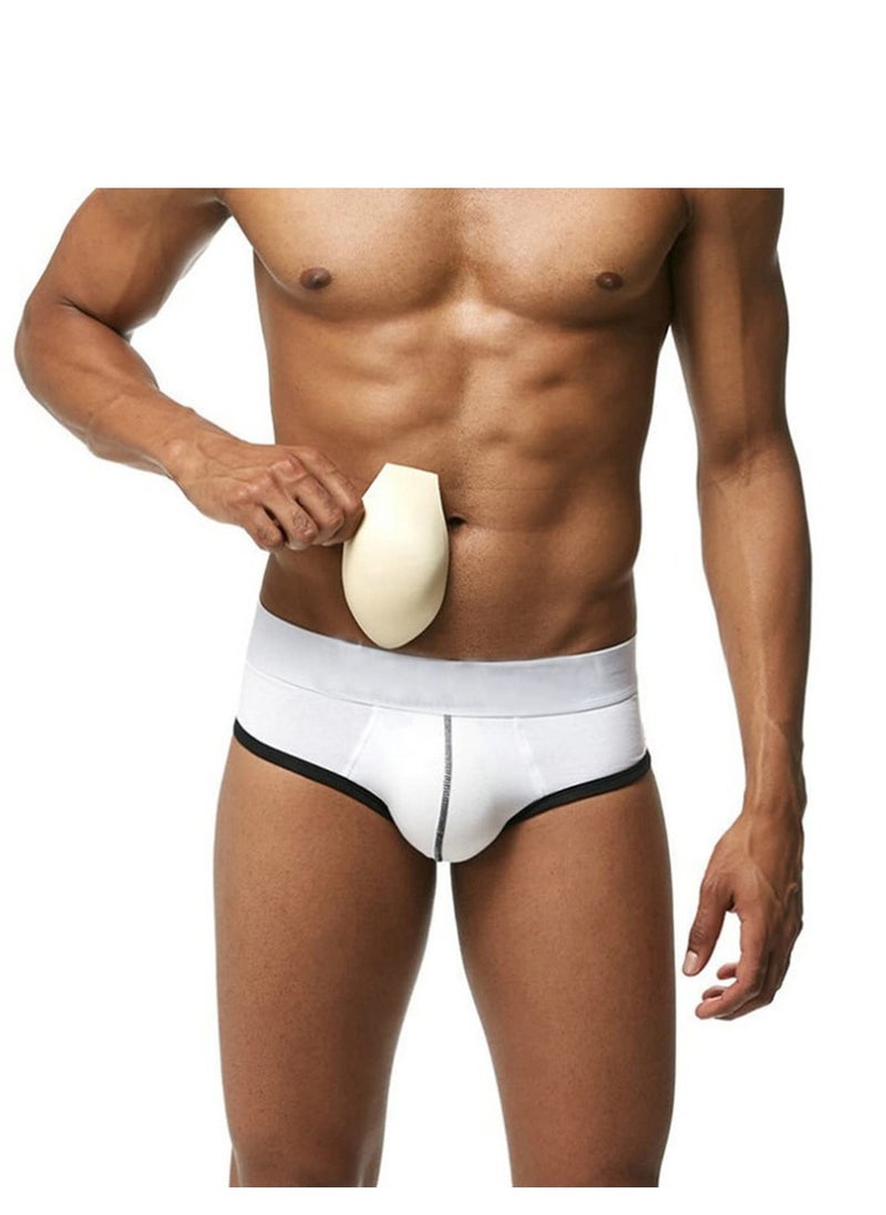 KASTWAVE 6Pcs Men Bulge Enhancing Underwear Swim Sponge Pad 3D Enlarge Swimming Trunks Inserts Underwear Cup, Sponge Pad Swimwear Padded for Swimming Boxers Briefs G String Thongs  - Image 4