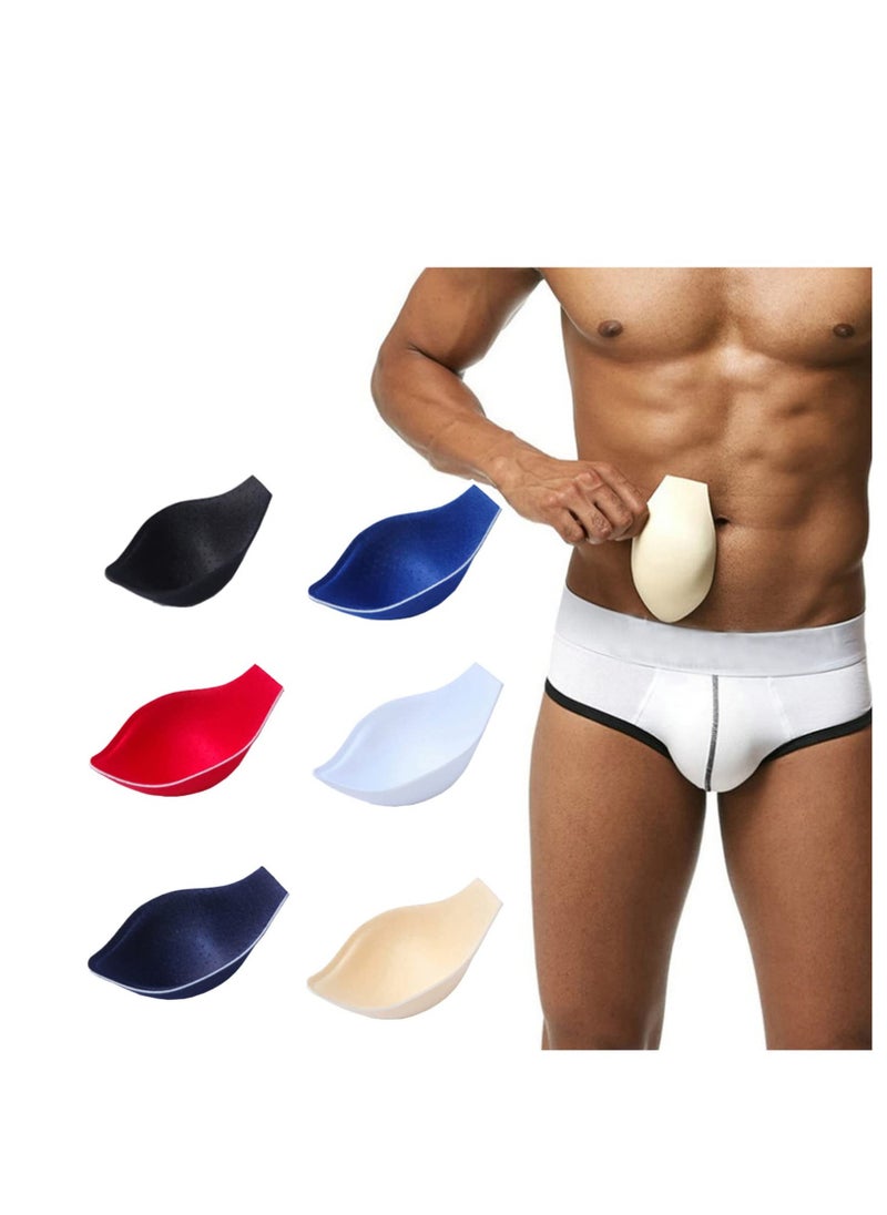 KASTWAVE 6Pcs Men Bulge Enhancing Underwear Swim Sponge Pad 3D Enlarge Swimming Trunks Inserts Underwear Cup, Sponge Pad Swimwear Padded for Swimming Boxers Briefs G String Thongs  - Image 1