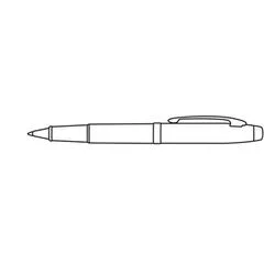 شيفر PEN SHEAFFER 100 E9338 GLOSSY BLACK LACQUER WITH CHROME PLATED TRIMS RB