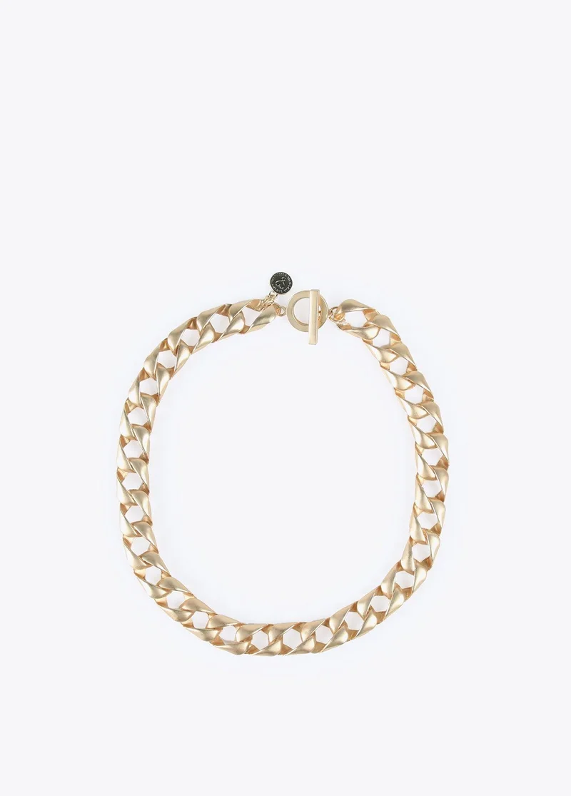Lola Casademunt Matte Gold Link Necklace