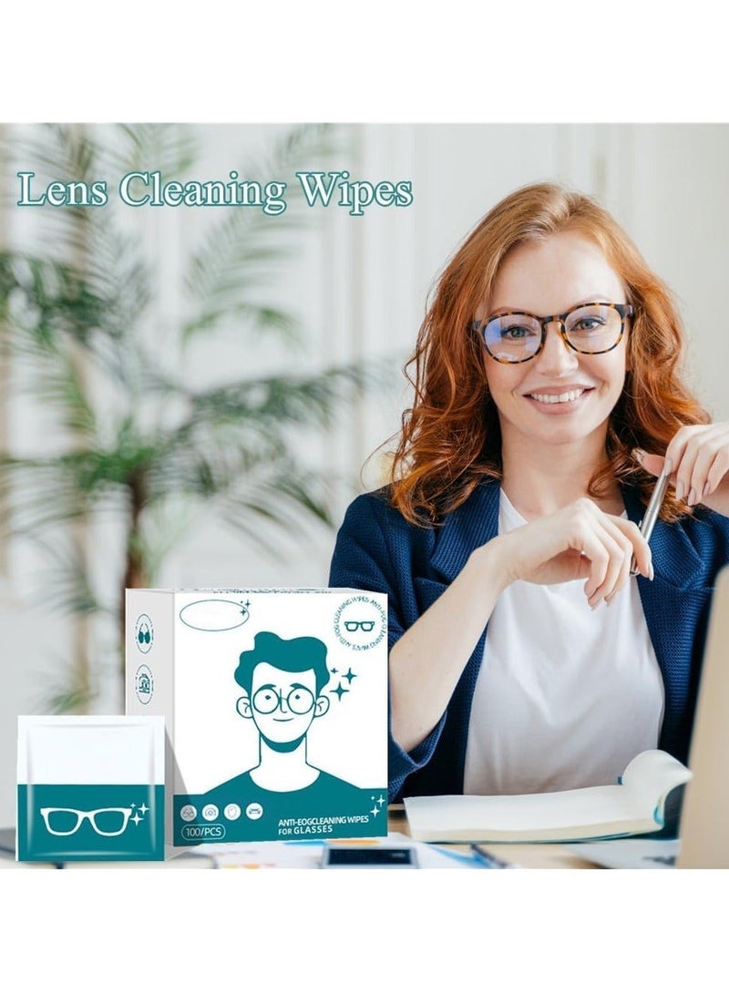 100 Pack Lens Cleaning Wipes, Glasses Wipes, Pre-Moistened Lens Wipes for Eyeglasses Individually Wrapped, Screen Wipes - Image 5