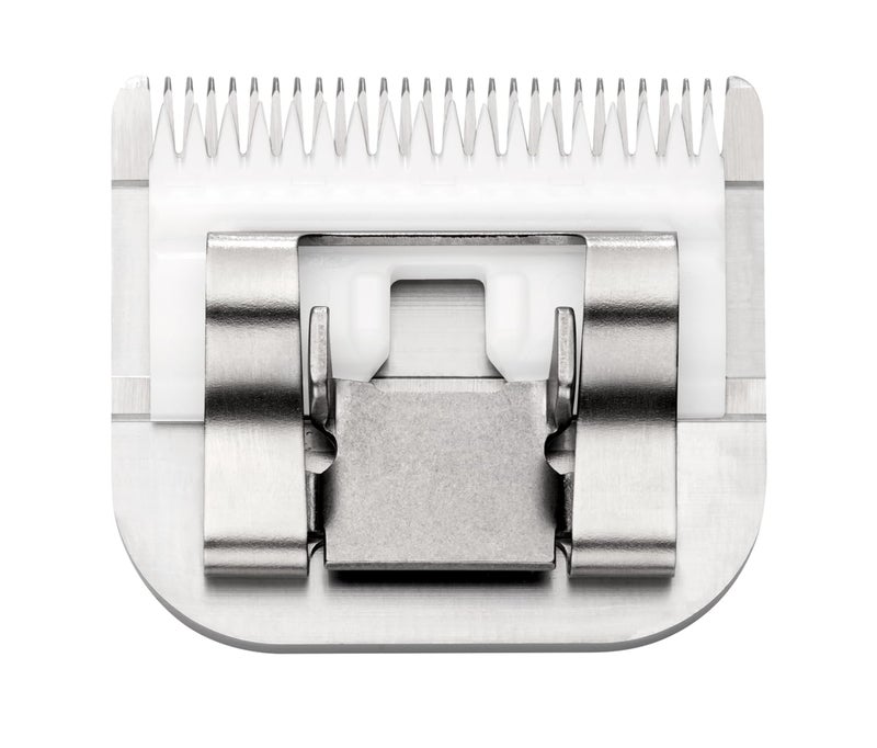 Andis شفرة قص الحيوانات الأليفة القابلة للفصل من أنديس 64315 بحافة سيراميك من الفولاذ المدعم بالكربون بتقنية قطع حادة تعمل بشكل أبرد وتبقى أكثر حدة ومقاومة للصدأ حجم 10 تناسب سلسلة AG AGC BDC كروم - Image 2