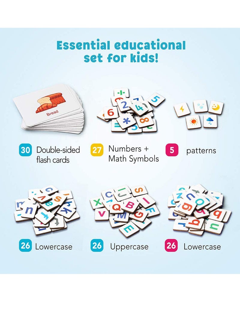 SYOSI - Magnetic Letters Numbers Alphabet Fridge Magnets ABC 123 Educational Toy Set Preschool Learning Spelling Counting Uppercase Lowercase Math for 3 4 5 Years Kid Toddler - Image 1