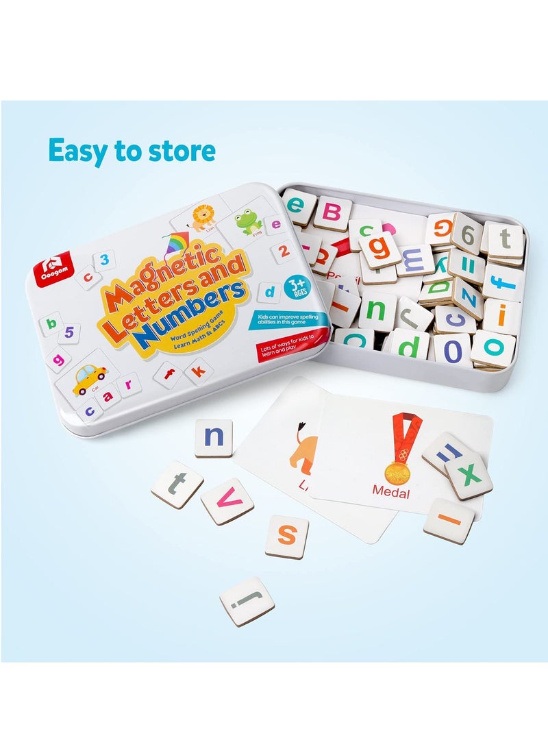 SYOSI - Magnetic Letters Numbers Alphabet Fridge Magnets ABC 123 Educational Toy Set Preschool Learning Spelling Counting Uppercase Lowercase Math for 3 4 5 Years Kid Toddler - Image 1