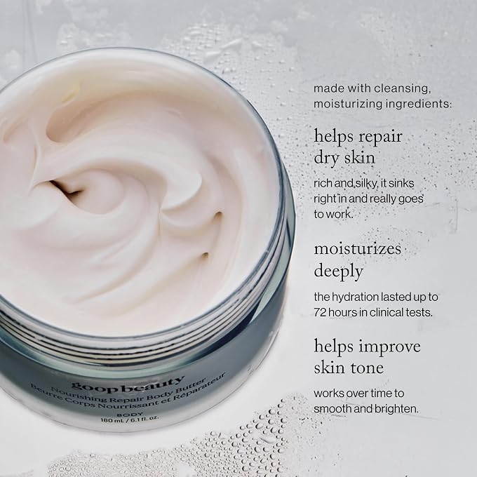 Goop Beauty Body Butter | Body Lotion for Dry Skin & Skin Repair | Bacuri, Cupuau, & Shea Butter | Firming Body Lotion for Smooth Skin | Paraben, Silicone, and Fragrance Free Body Lotion | 6.1 fl oz - Image 2