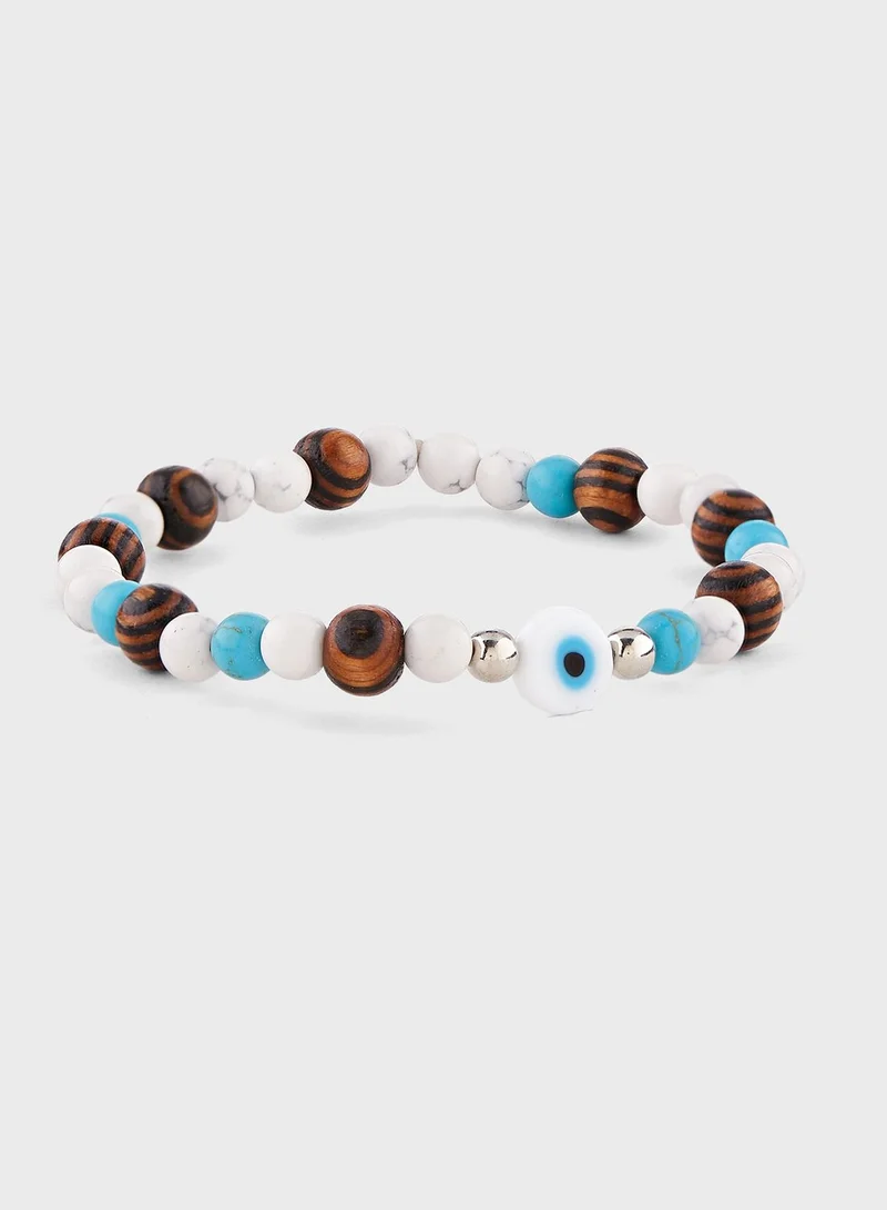 Seventy Five Evil Eye Beaded Bracelet