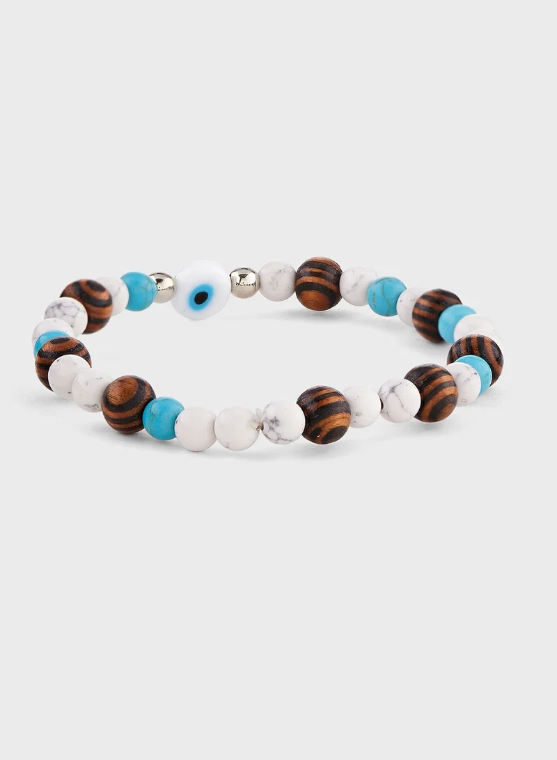 Seventy Five Evil Eye Beaded Bracelet