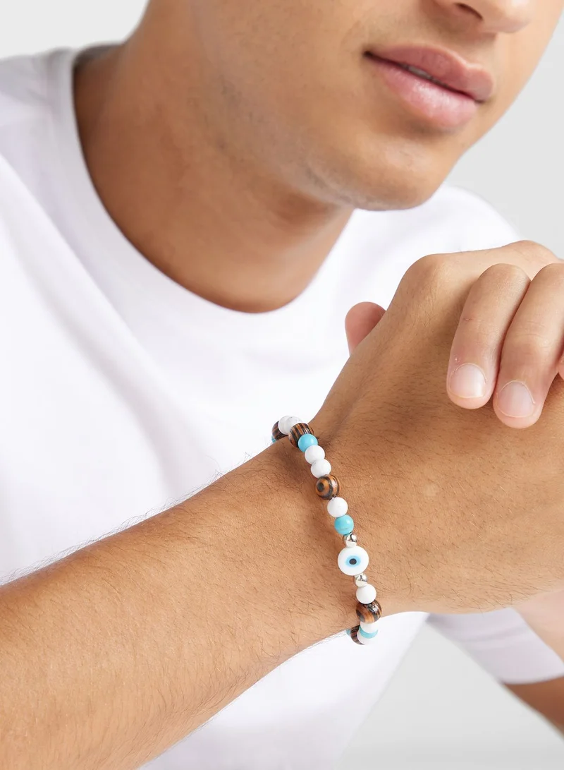 Seventy Five Evil Eye Beaded Bracelet