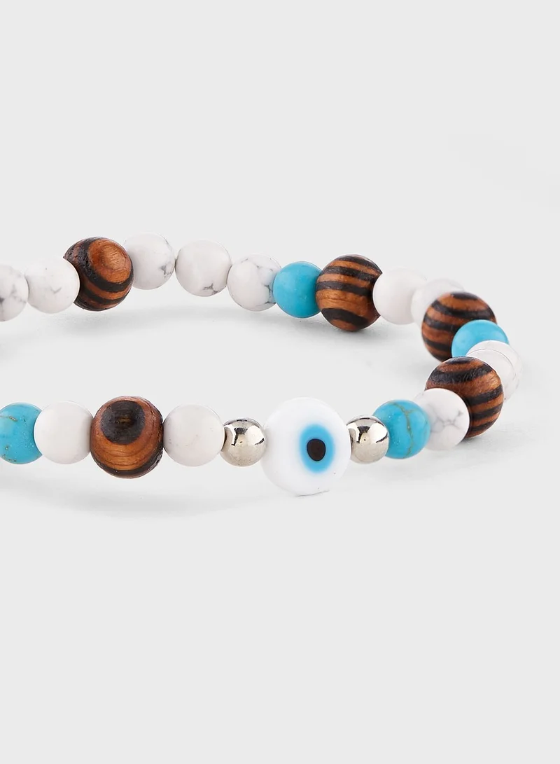 Seventy Five Evil Eye Beaded Bracelet