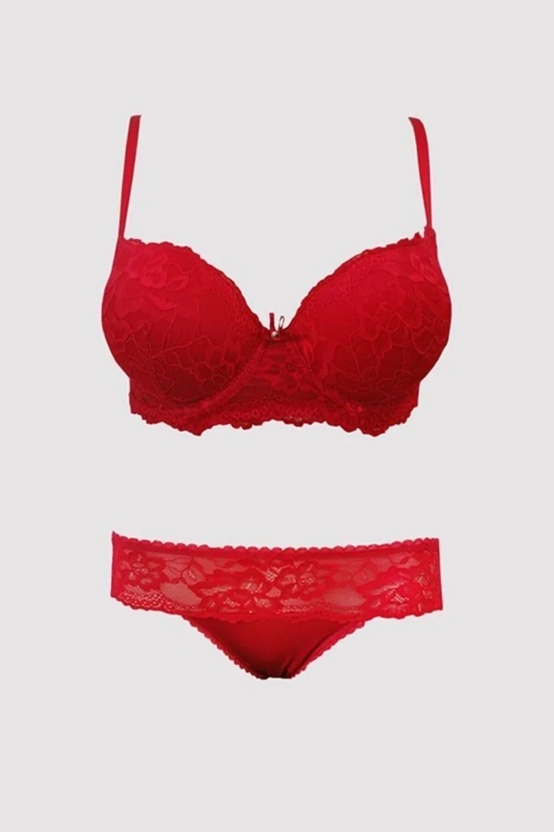 بيير كاردان 4790 Lyon Lace Push Up Bra Set with Support