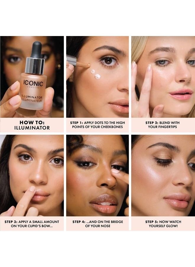 ICONIC LONDON Iconic London- Illuminator in Blush 0.45oz / 13.5ml liquid highlighter  - Image 2