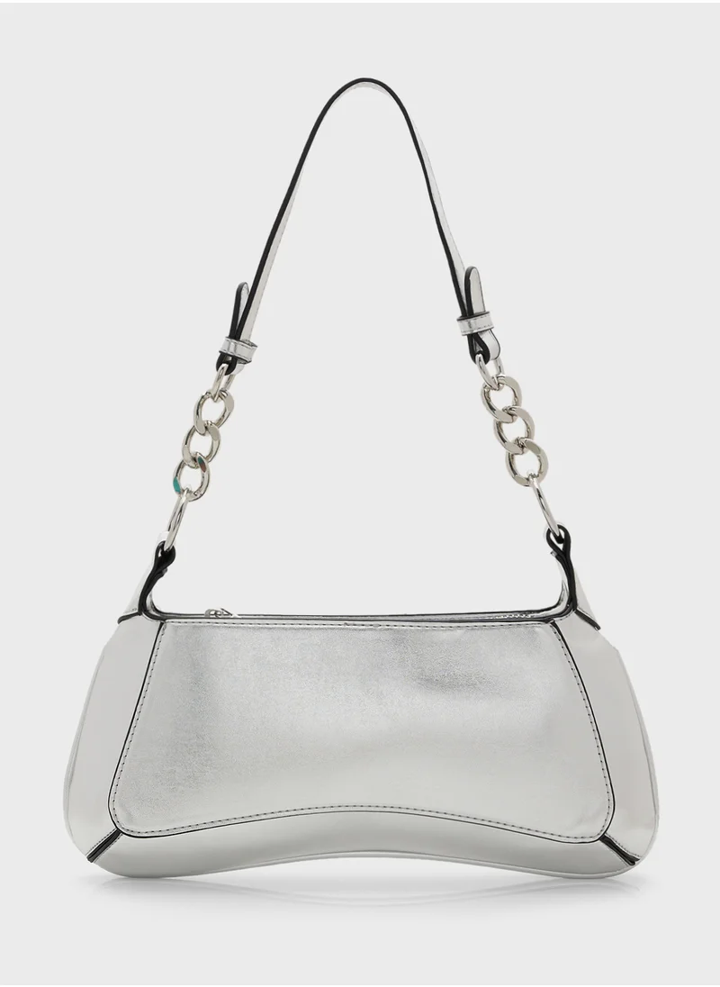 ELLA Chain Detail Slim Shoulder Bag