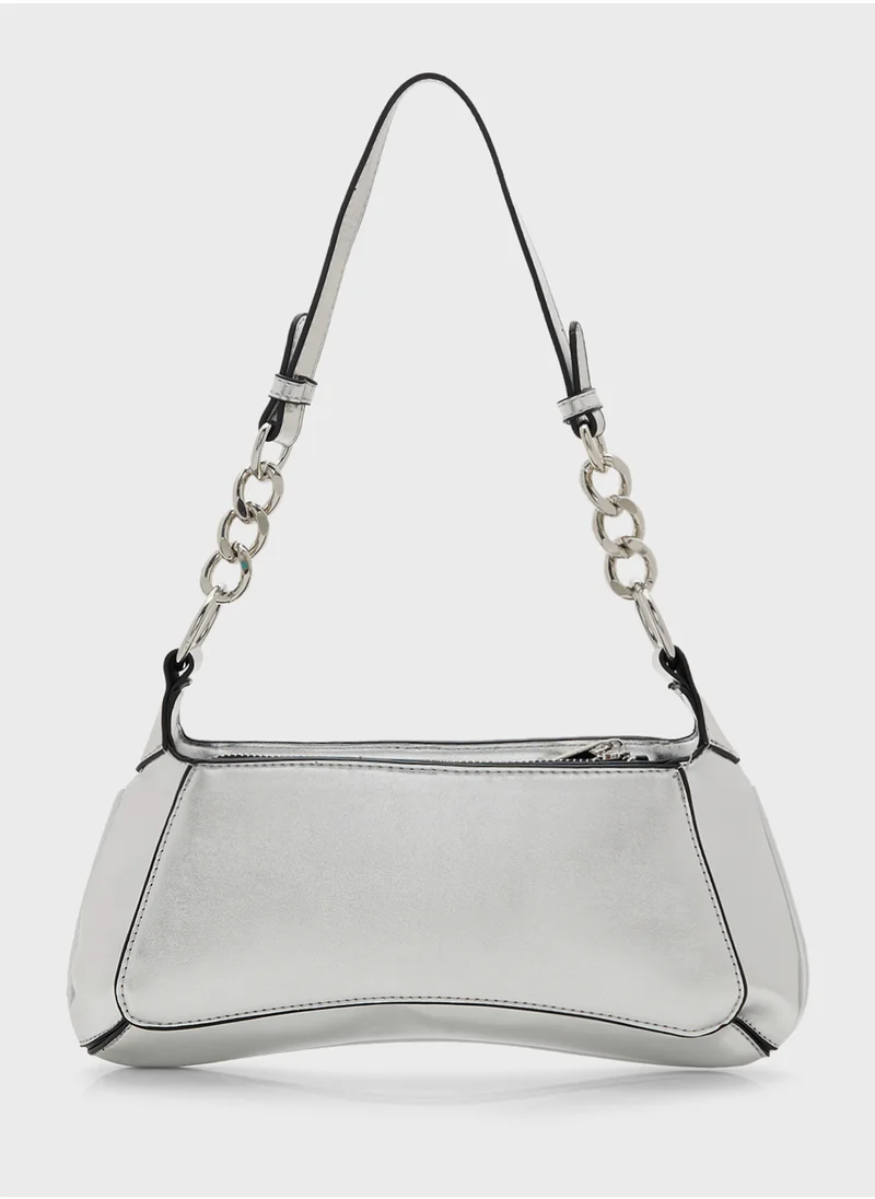 ELLA Chain Detail Slim Shoulder Bag