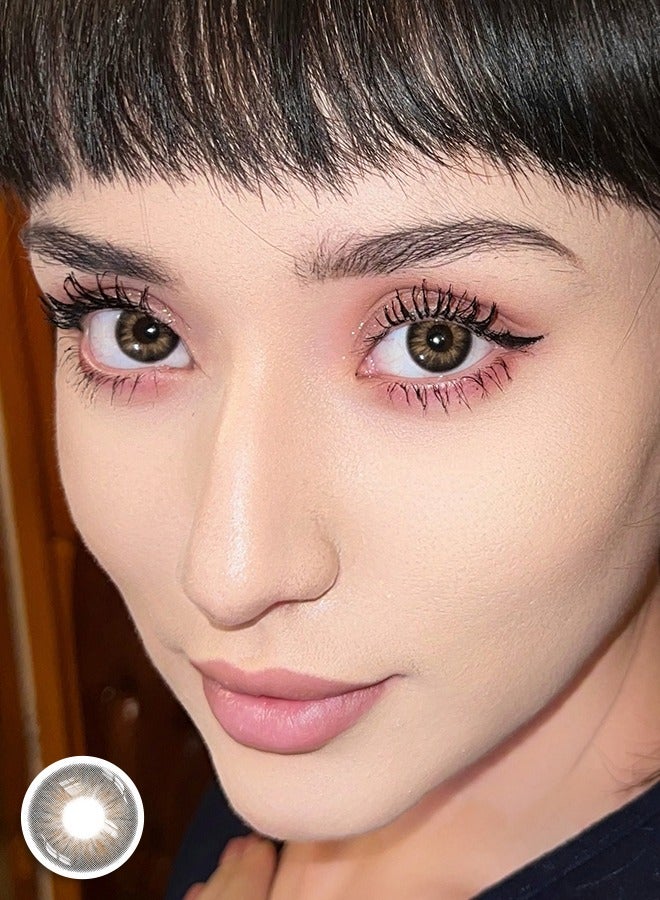 سيدة جديدة يشلايدي مولي بلاك 14.00 ملم عدسات لاصقة ملونة للاستعمال اليومي السنو - Image 4