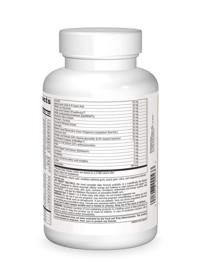 Source Naturals Life Force Multiple, Energy Activator* - 180 Tablets - Image 3