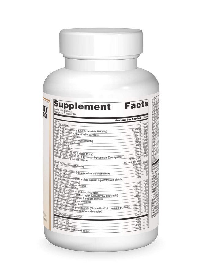 Source Naturals Life Force Multiple, Energy Activator* - 180 Tablets - Image 2