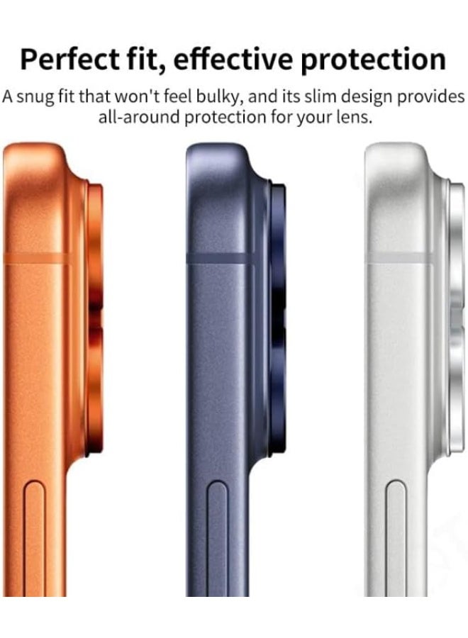 Camera lens protector compatible with camera conversion to (16 Pro Max / 14 Pro Max / 15 Pro Max to 17 Pro Max) - [Military Grade Shatter Resistant] [Strong Adhesion] Tempered glass camera (Blue) - Image 3