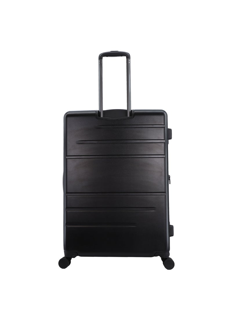 Discovery Discovery Patrol Hardside Travel Suitcase Set, 100% PC Durable Ultra Lightweight Hard Case Expandable Luggage, 4 Double Wheel, TSA Lock 3pcs Trolley Bag Anthracite Black (20+24+28 Inch).  - Image 2