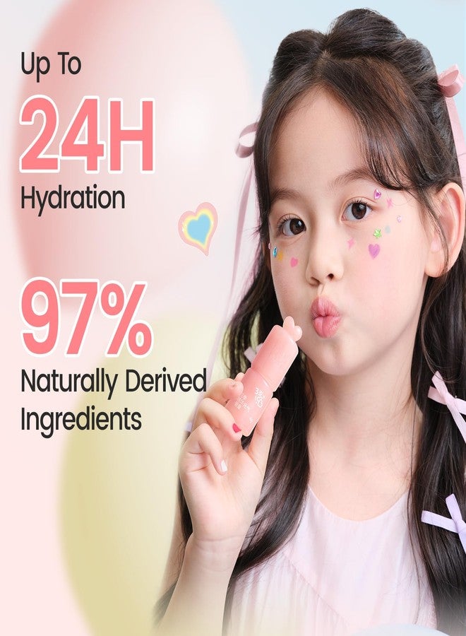 RUNBEN Color Changing Lip Balm for Kids, 24H Moisturizing & Hydrating for Chapped Lips, Safe & Non-toxic Tinted Lip Balm for Girls, Birthday Christmas Lipstick Gift for Kids - Image 2