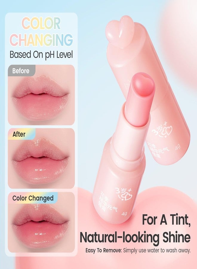 RUNBEN Color Changing Lip Balm for Kids, 24H Moisturizing & Hydrating for Chapped Lips, Safe & Non-toxic Tinted Lip Balm for Girls, Birthday Christmas Lipstick Gift for Kids - Image 3