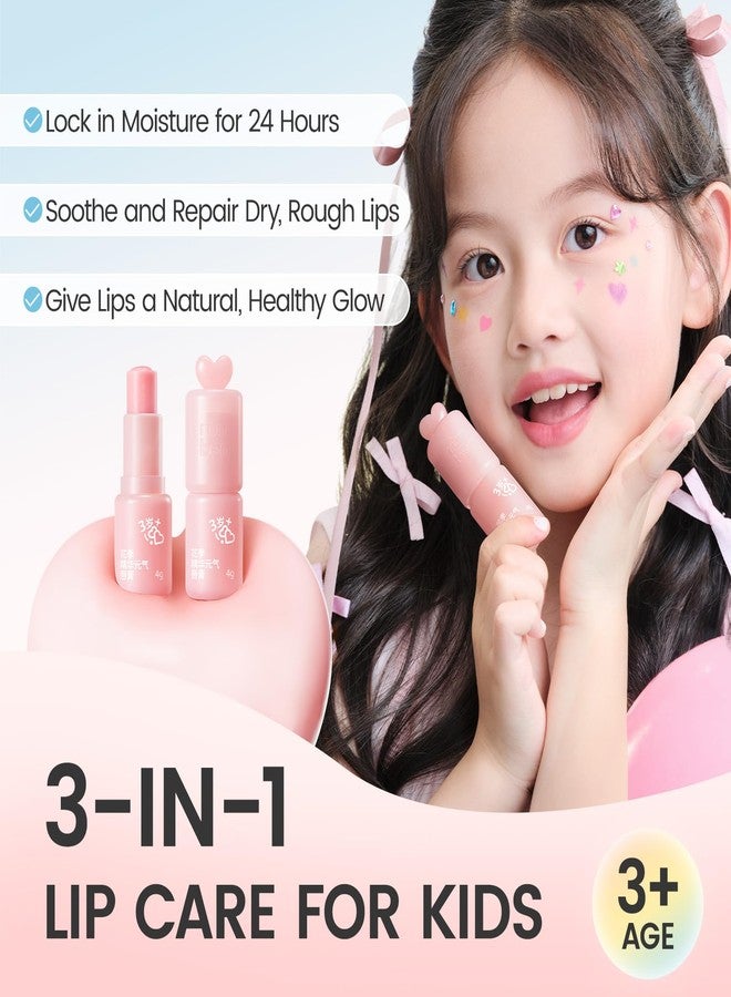 RUNBEN Color Changing Lip Balm for Kids, 24H Moisturizing & Hydrating for Chapped Lips, Safe & Non-toxic Tinted Lip Balm for Girls, Birthday Christmas Lipstick Gift for Kids - Image 4