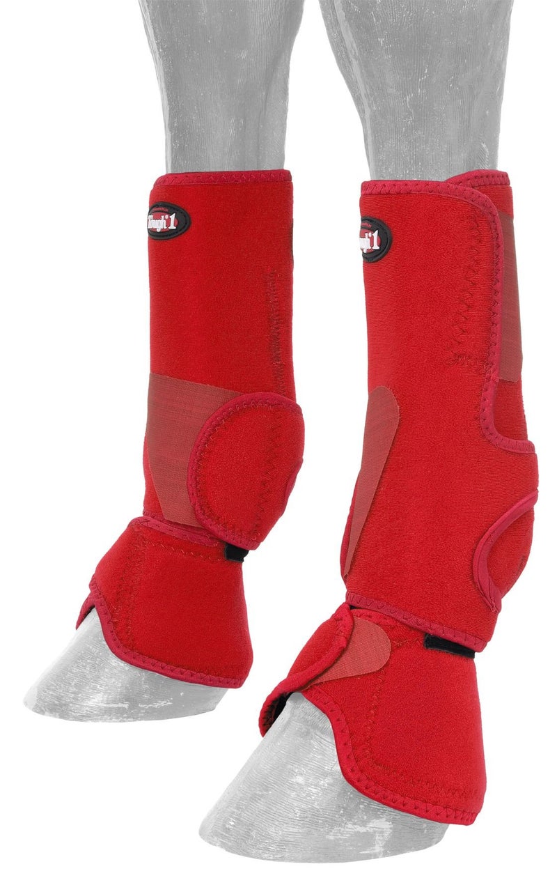 Tough 1 Performers 1st Choice Combo Boots, Red, Medium - Image 1