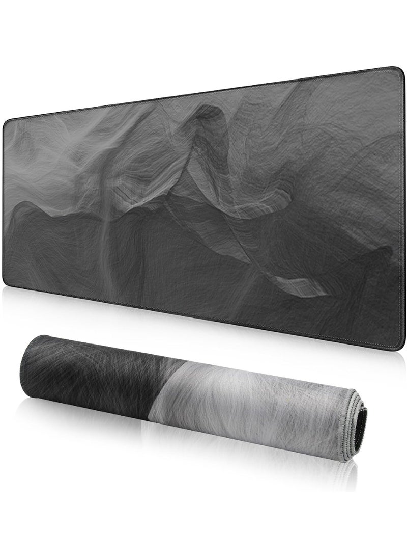Rock Pow Large Mouse Pad Extended Gaming Mouse Pad Non-Slip Rubber Base Mouse pad Office Desk Mat Desk Pad Smooth Cloth Surface Keyboard Mouse Pads for Computers (800 * 300 * 3mm） - Image 1