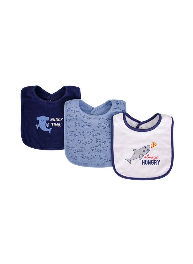 hudson baby Bib & Socks Set 5 Piece Hungry Shark  - Image 4