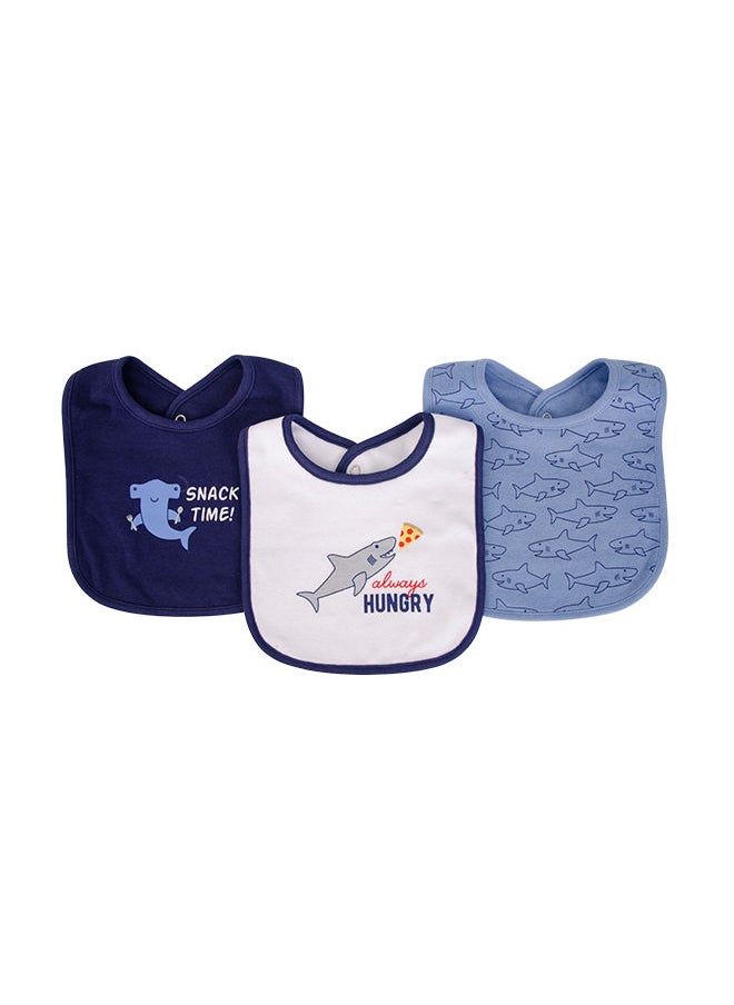 hudson baby Bib & Socks Set 5 Piece Hungry Shark  - Image 3